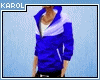 [K] Blue sweatshirt