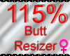 *M* Butt Resizer 115%