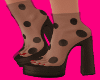 Brown Polka Dot Boots