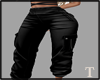 black cargo pants
