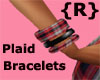 {R}Plaid Bracelet RED