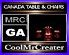 CANADA TABLE & CHAIRS