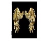 Gold Angel wings deco