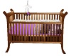 Baby Crib w/Purple 
