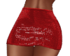 Red Sequin Skirt - RL