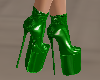 High Heel Boots Green