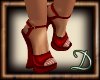 [D] Red Satin Pumps