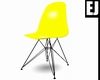 EJ*Retro Shell Chair Ylw