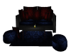 Red/Blue Couch Set