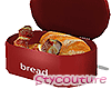 Vintage Bread Box Red
