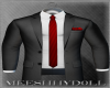 Suit Jacket Red Tie