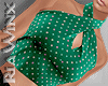 Green PolkaDot Halter