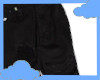 Black denim shorts