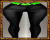 Hot Green Black Pants