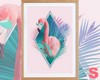 S/ FLAMINGO Art Poster