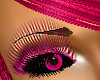 pink long eye lashes