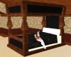 Black Emboss Post Bed