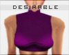 D| Purple Cropped Top