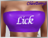 Lick Tube Top Purple