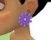 EG PurpleFlower Earrings