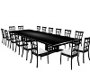 Blk Silver Family Table