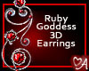 Ruby Goddess Earrings 3D