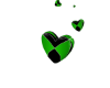 V+ Heart Kiss Pose Green