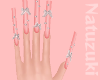 愛 - Pink nails