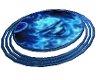 Blue skull dance disc