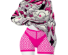 Lipstick Pink Hoodie Set