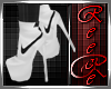 {BE}White/blk  heels