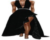 Black Rhinestone Gown