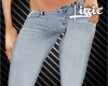 *L* Stonewash Cuff Denim