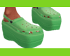 Green crocs