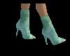 light green suede boots