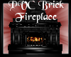 -A-PVC Brick Fireplace
