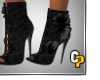*cp*Gothic Black Booties
