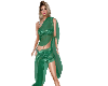 Emerald Drape Dress