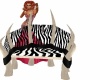 *RD* Bone Zebra Chair