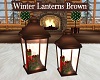 Winter Lanterns Brown