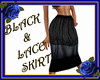 Black and Lace Skirt