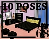 (T68)10 Poses Bed(gld)