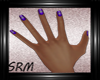 Purple Nails With Dimond