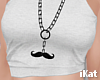 K l Mustache necklace