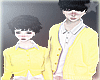 yellow couple sweater M