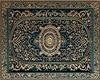 Elegant green rug