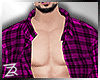 !R Plaid Open Pink