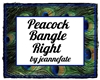 Peacock Bangle Right