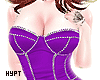 Dark purple club dress