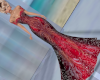 Shimmer Dark Red Gown